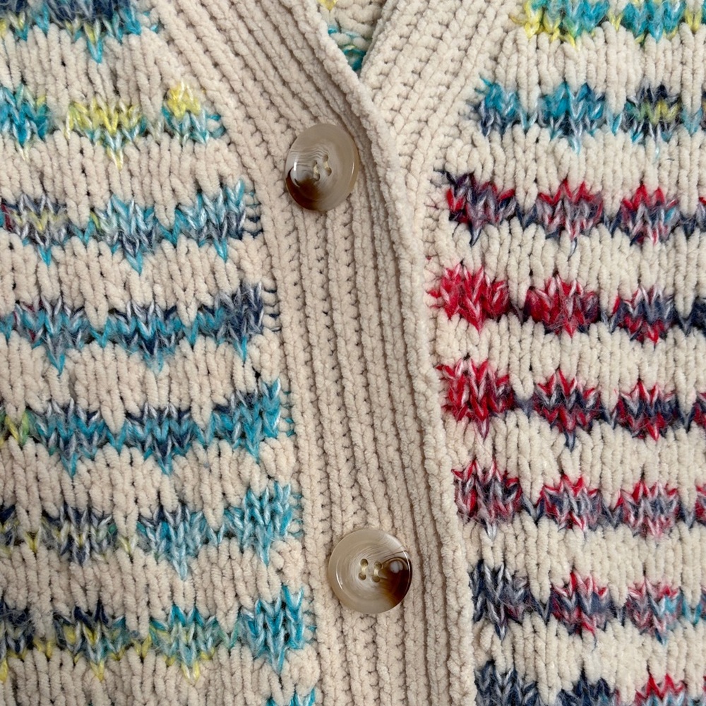 POL Cream Multicolor Button Cardigan - Picture 2 of 9